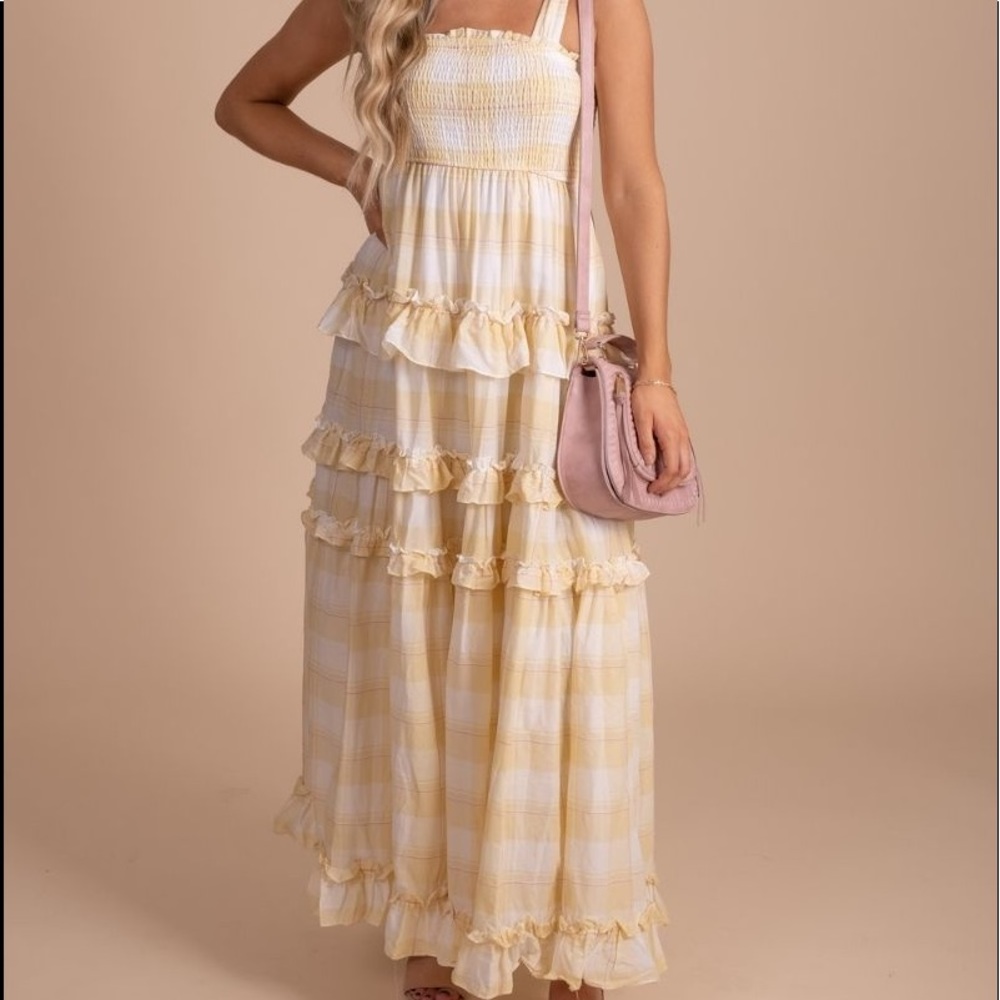 Storia The Perfect Moment Plaid Maxi Dress